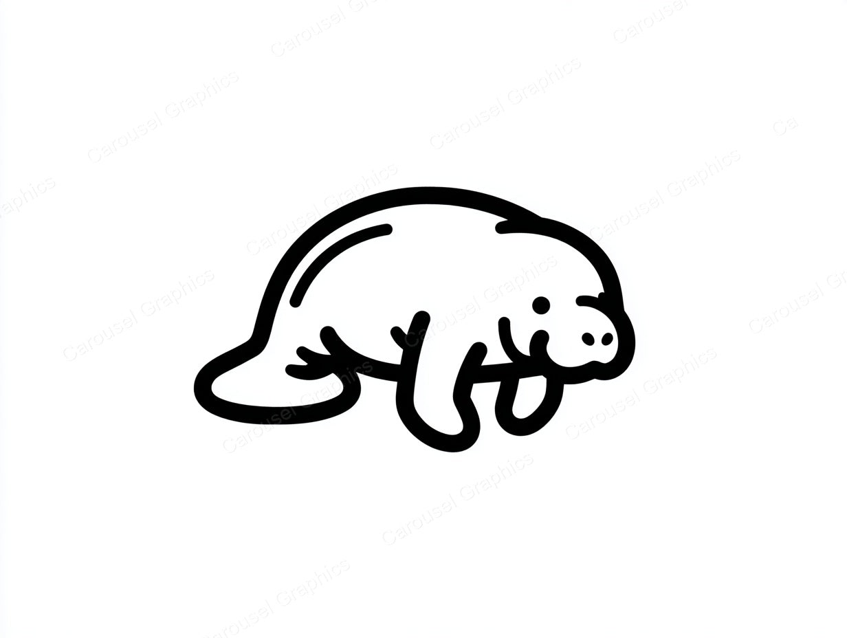 Manatee Vector Graphic preview