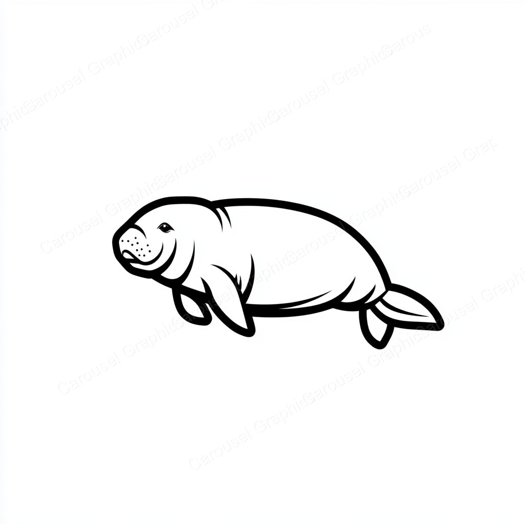 Manatee Vector Graphic preview