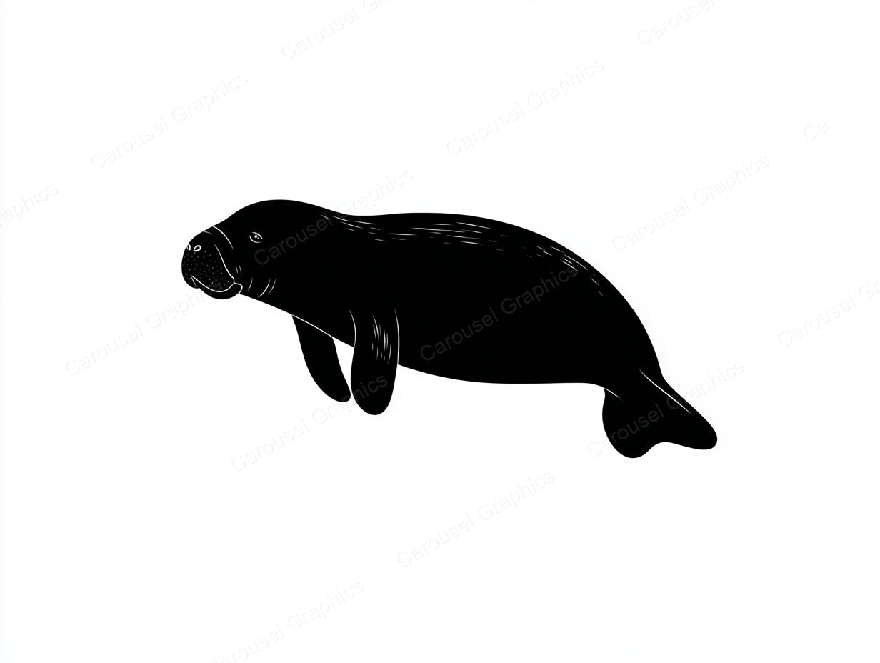 Manatee Vector Graphic preview