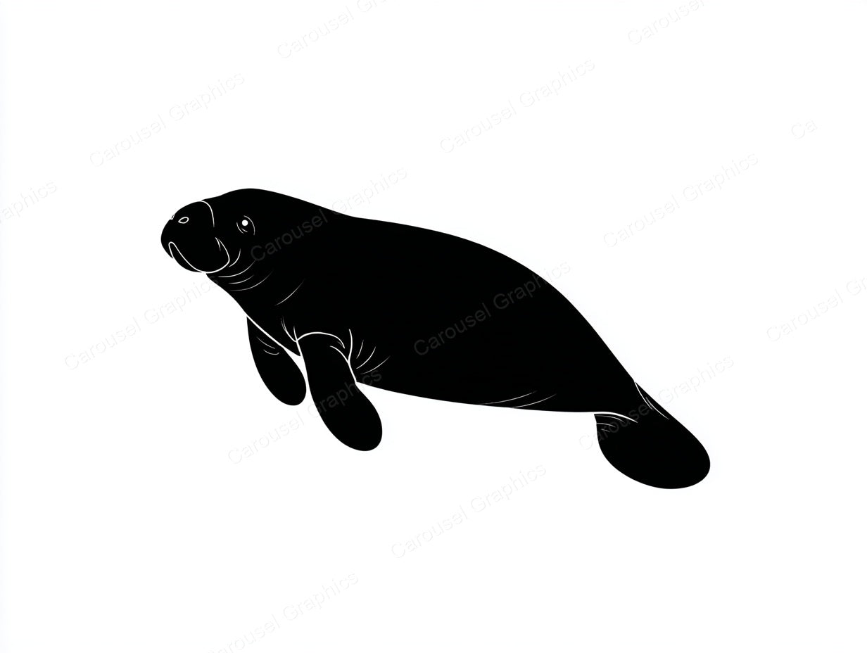 Manatee Vector Graphic preview