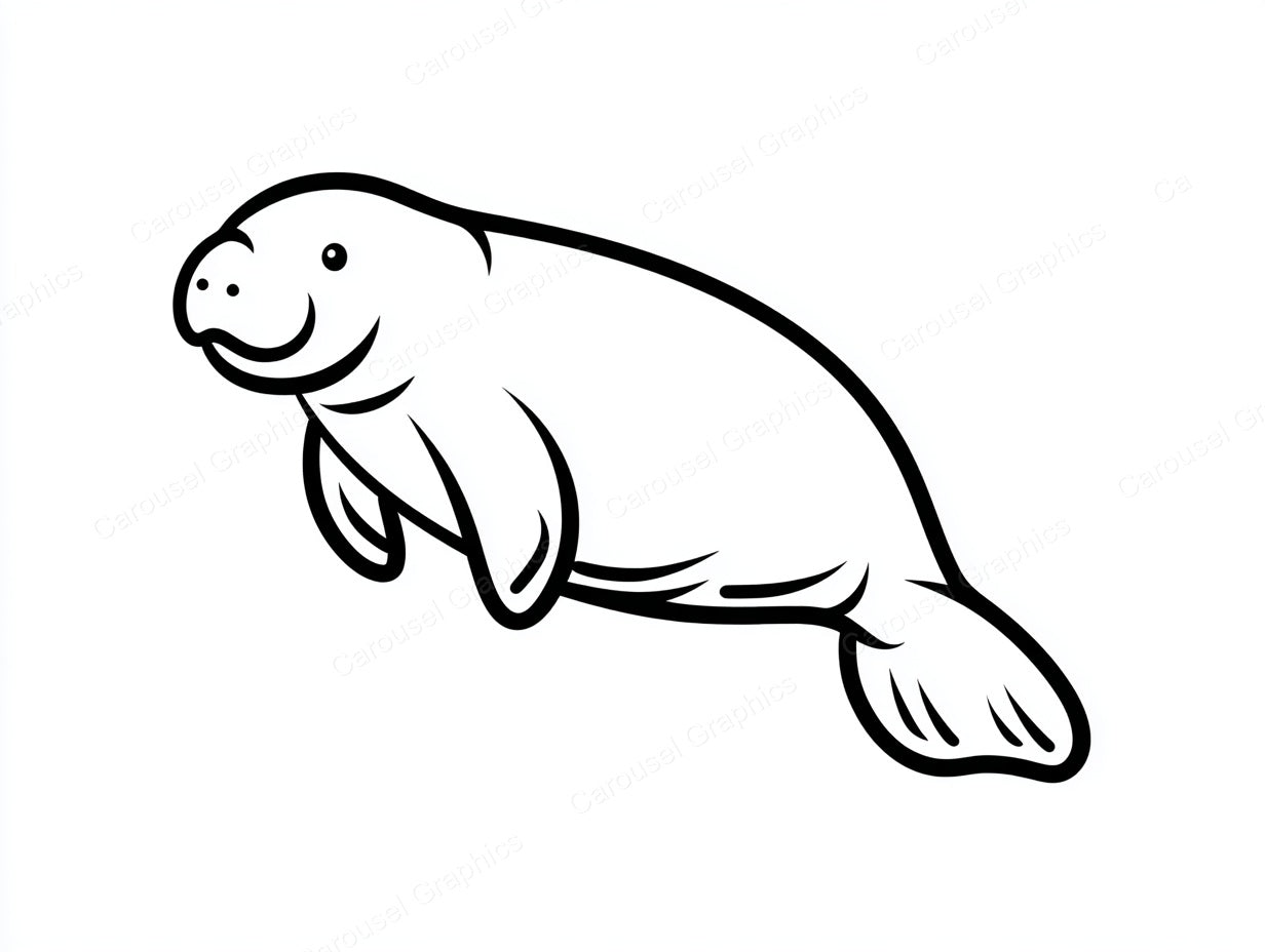 Manatee Vector Graphic preview