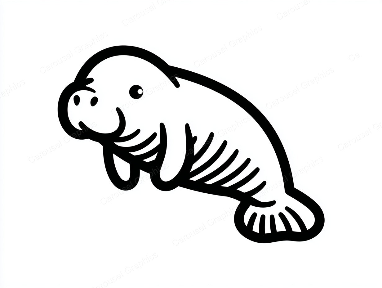 Manatee Vector Graphic preview