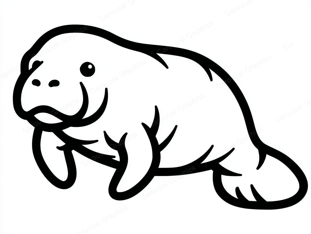 Manatee Vector Graphic preview