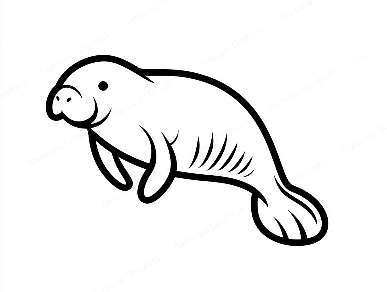Manatee Vector Graphic preview
