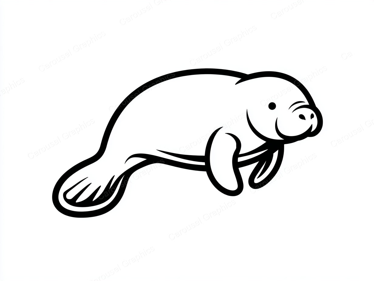 Manatee Vector Graphic preview