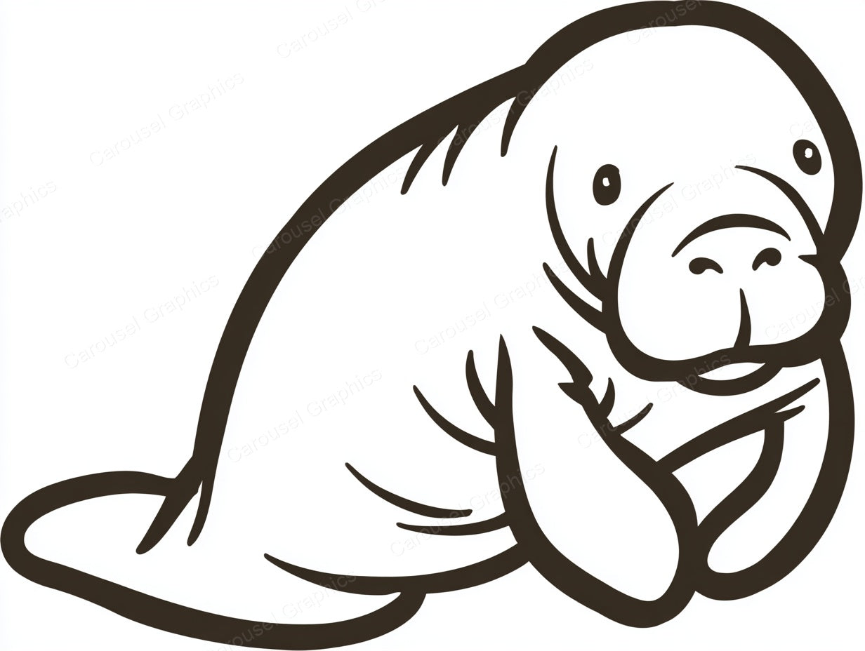 Manatee Vector Graphic preview