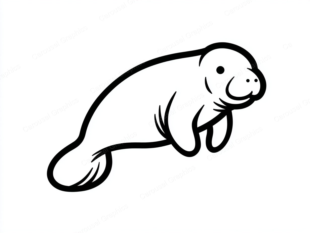 Manatee Vector Graphic preview