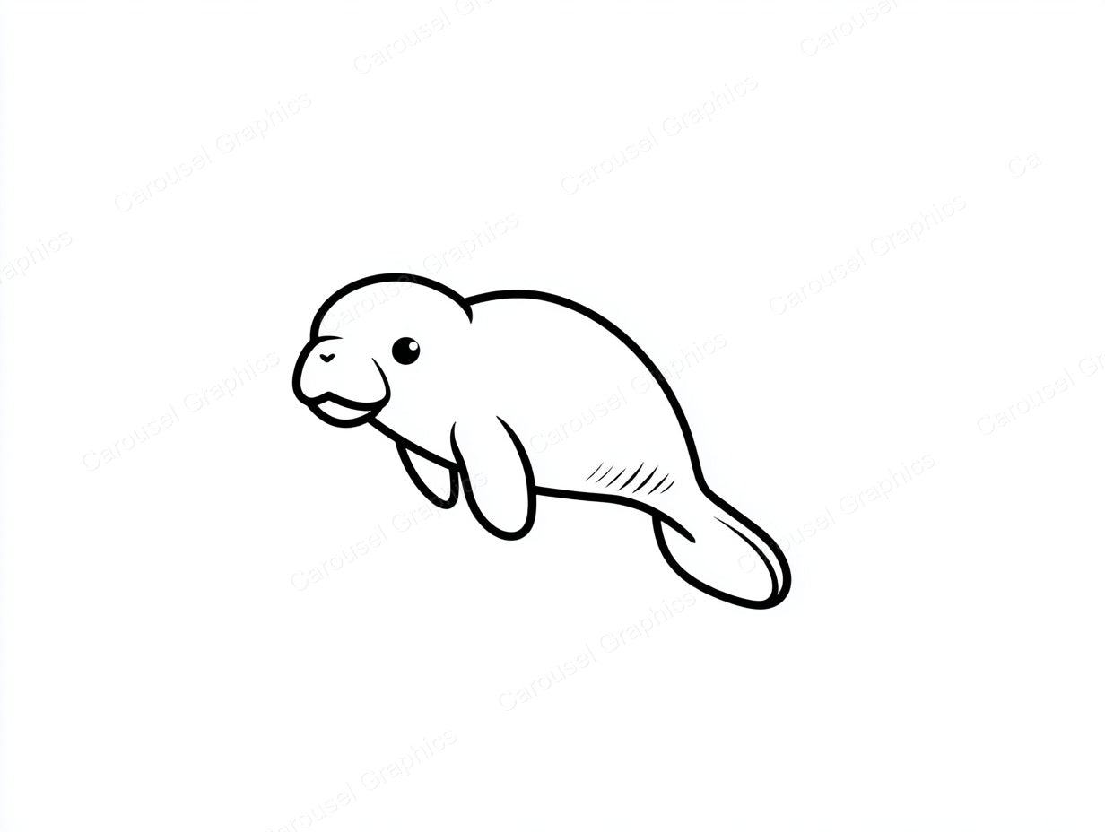Manatee Vector Graphic preview