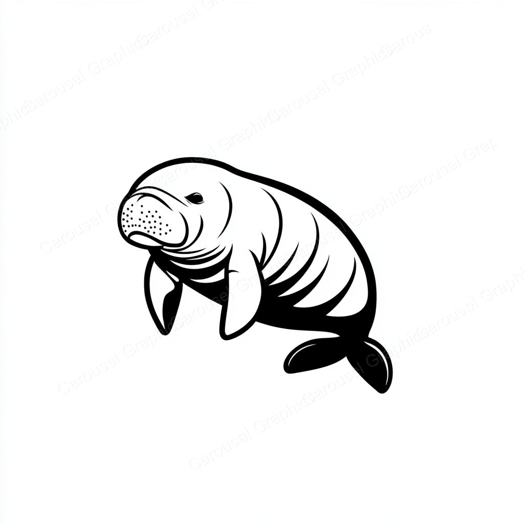 Manatee Vector Graphic preview