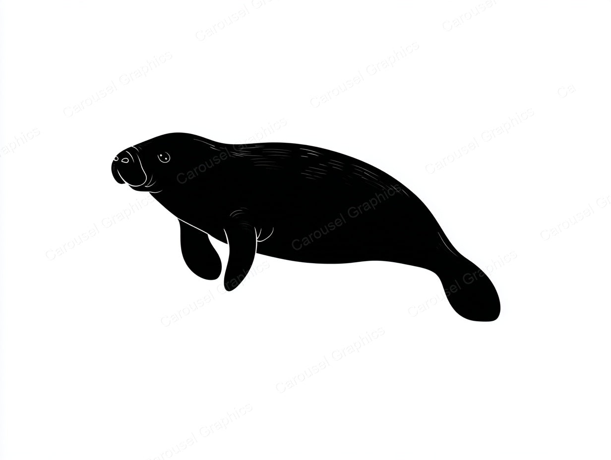 Manatee Vector Graphic preview
