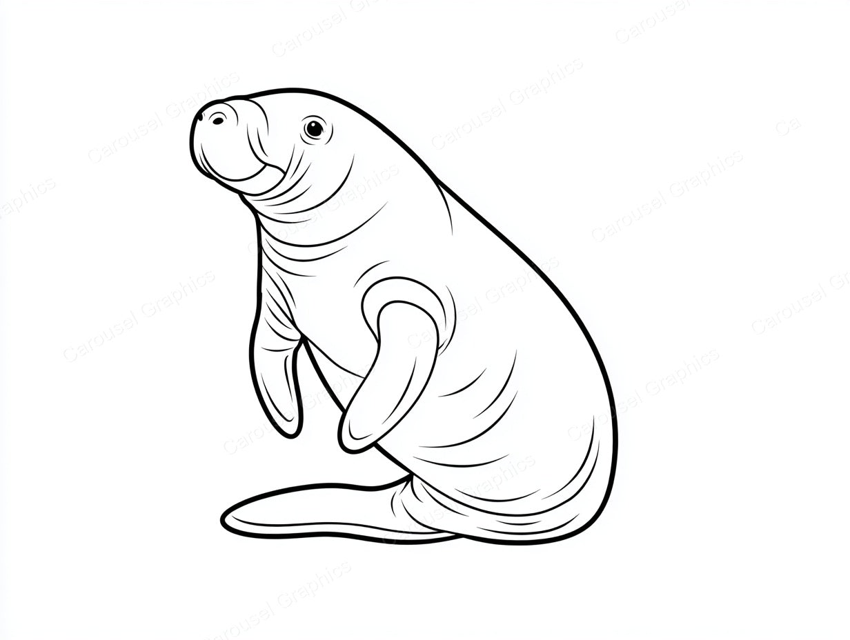 Manatee Vector Graphic preview