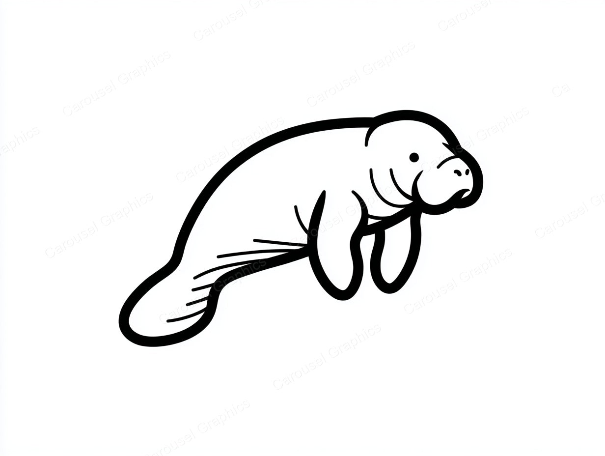 Manatee Vector Graphic preview