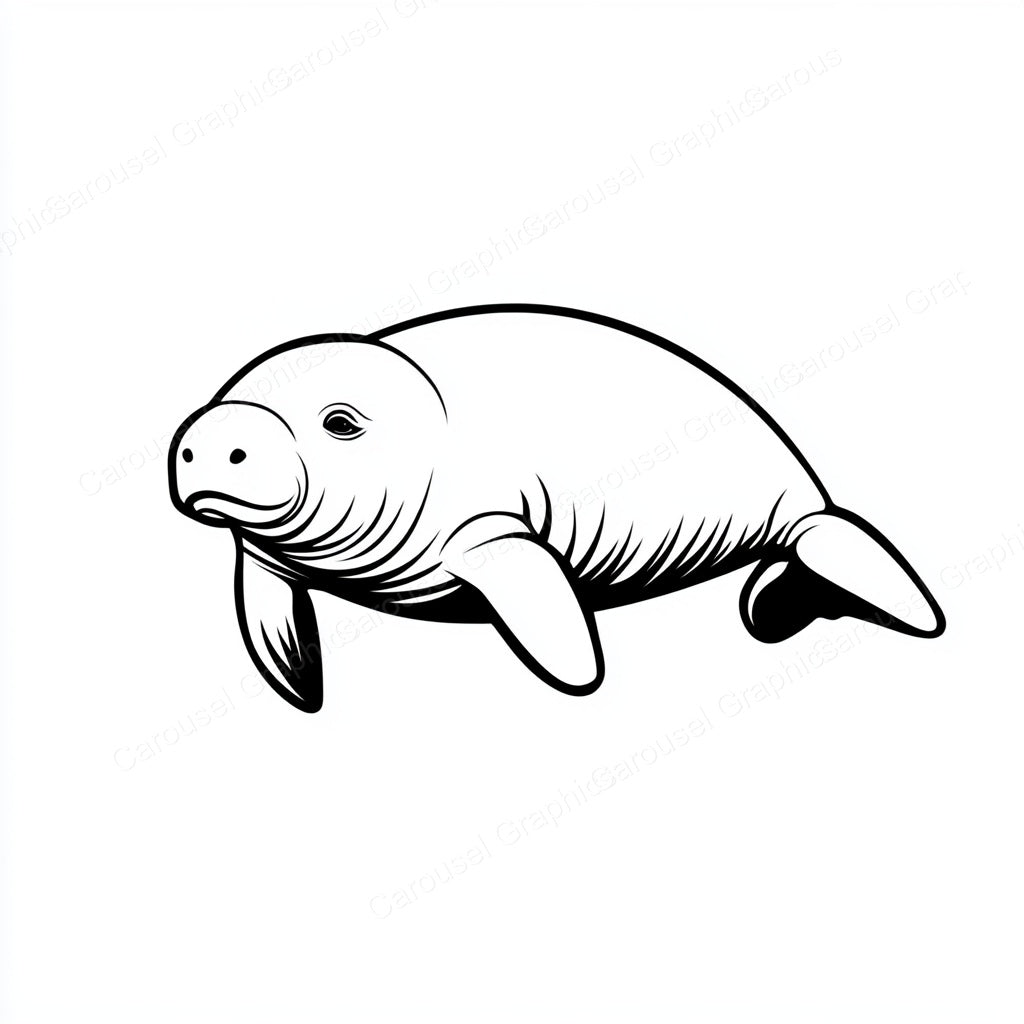 Manatee Vector Graphic preview