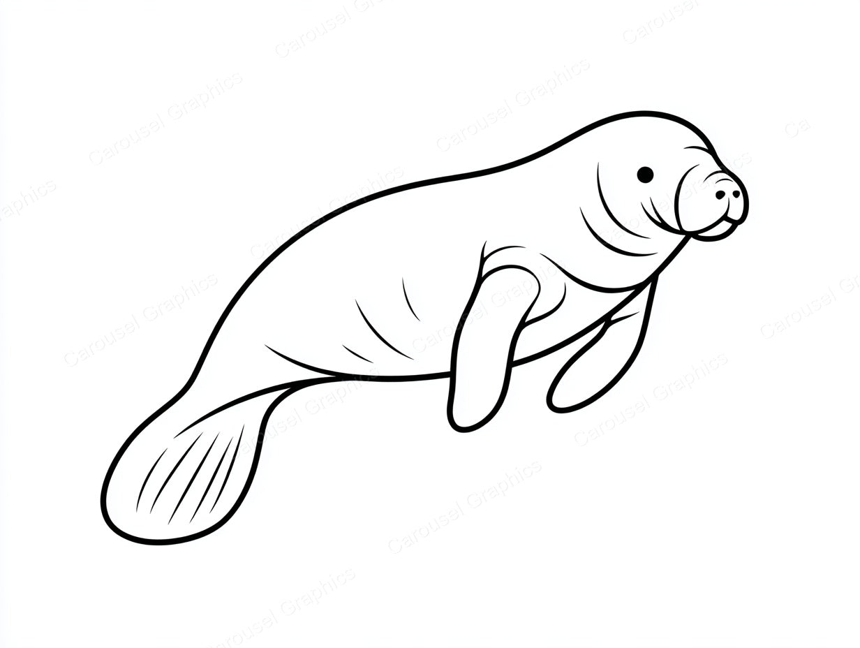 Manatee Vector Graphic preview