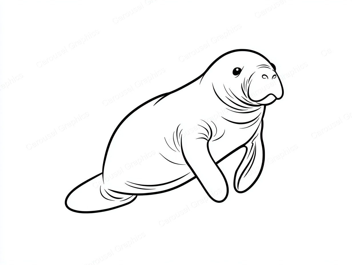 Manatee Vector Graphic preview