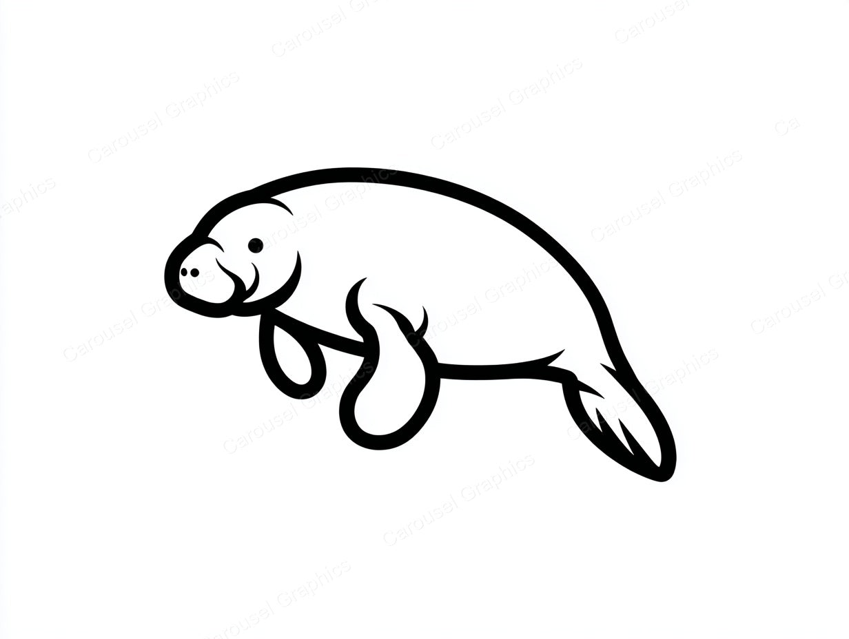 Manatee Vector Graphic preview