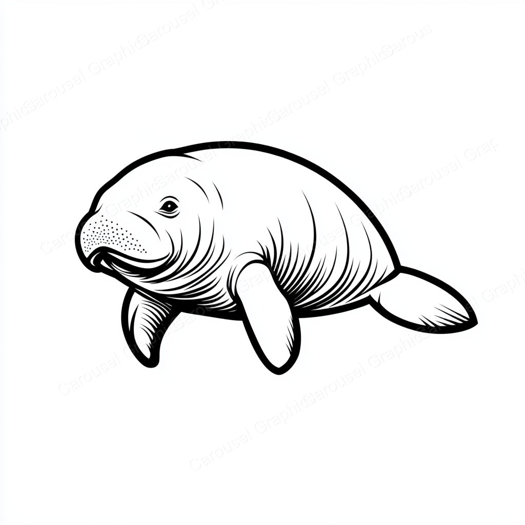 Manatee Vector Graphic preview