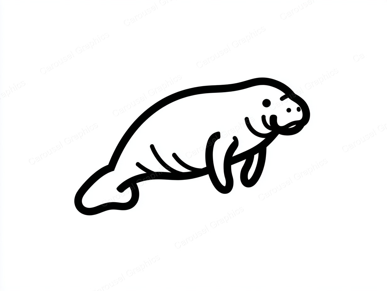 Manatee Vector Graphic preview