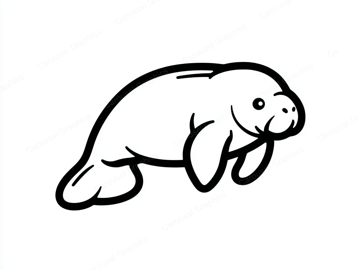 Manatee Vector Graphic preview