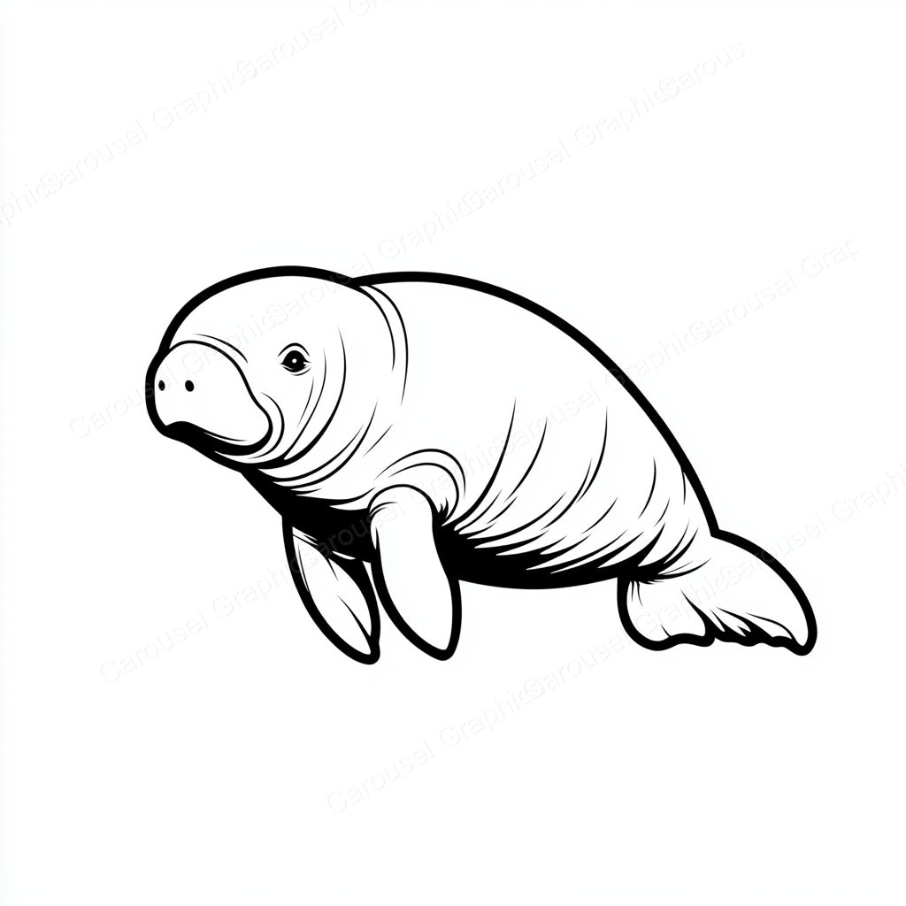 Manatee Vector Graphic preview