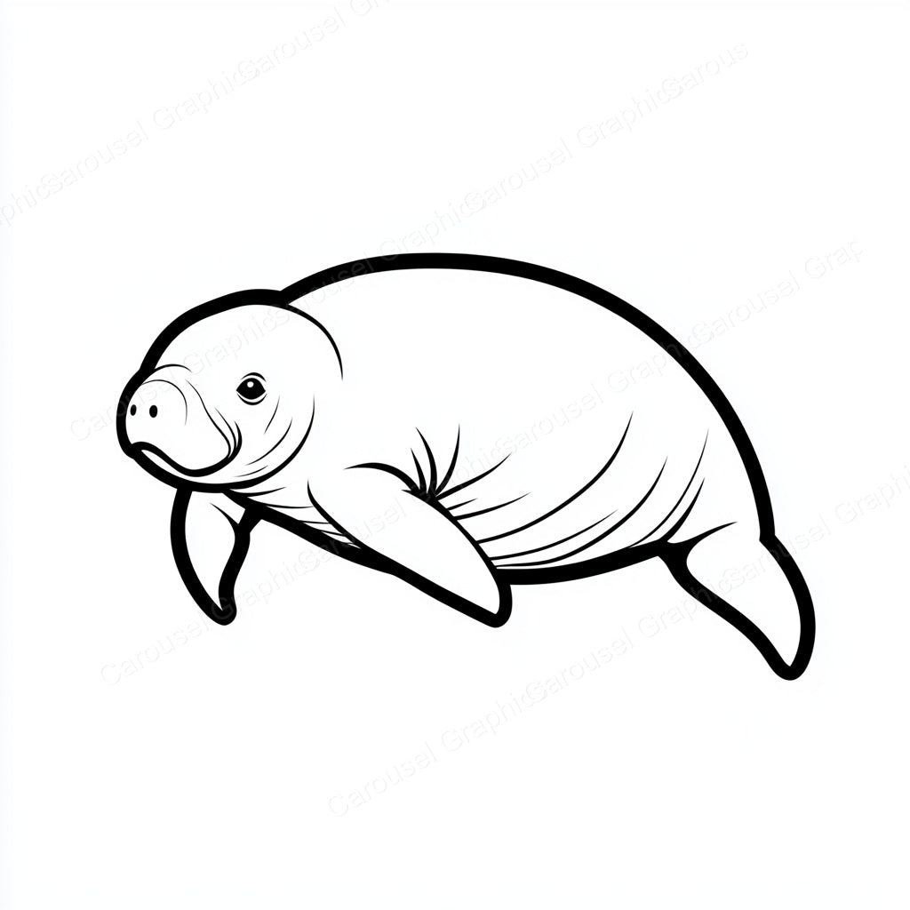 Manatee Vector Graphic preview