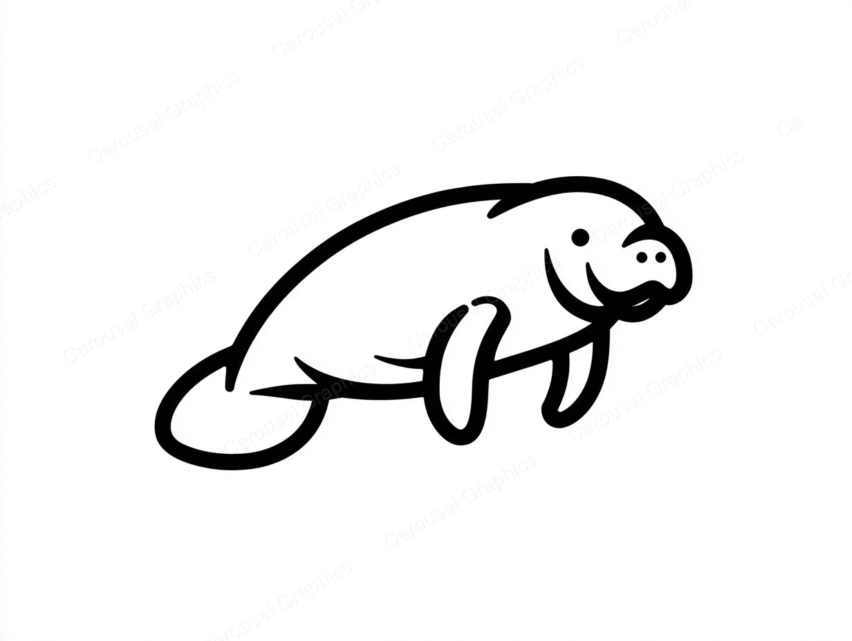 Manatee Vector Graphic preview