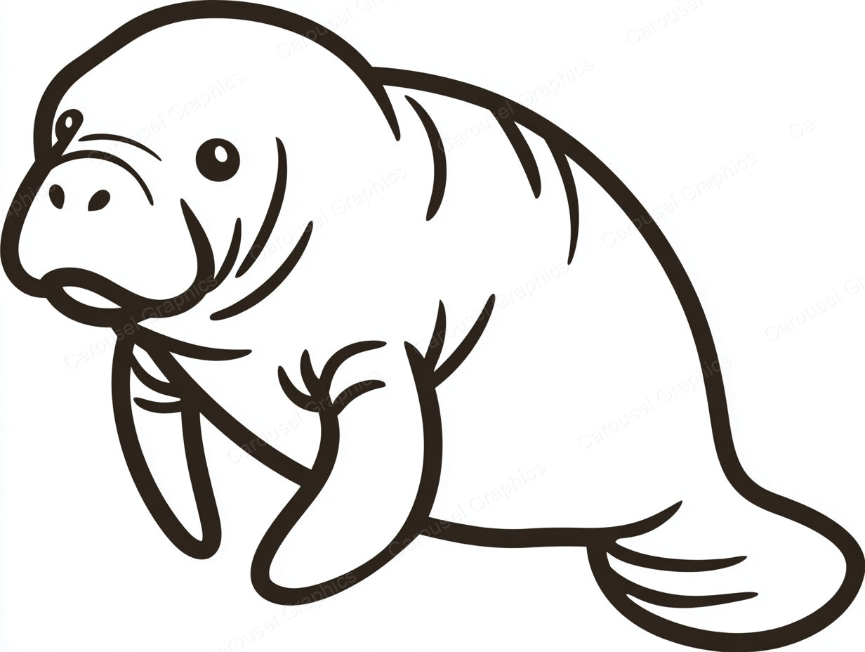 Manatee Vector Graphic preview
