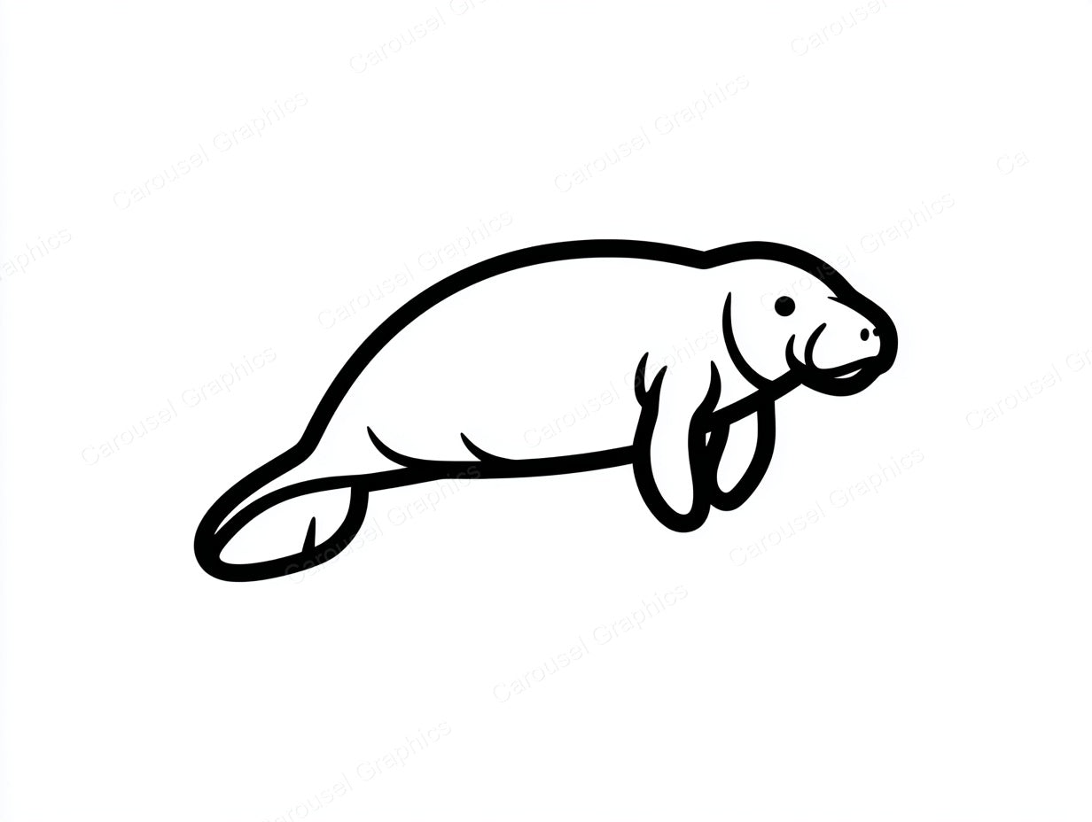 Manatee Vector Graphic preview