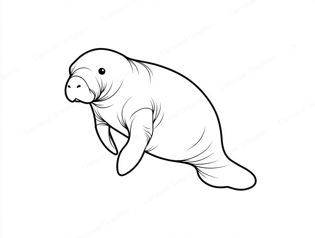 Manatee Vector Graphic preview