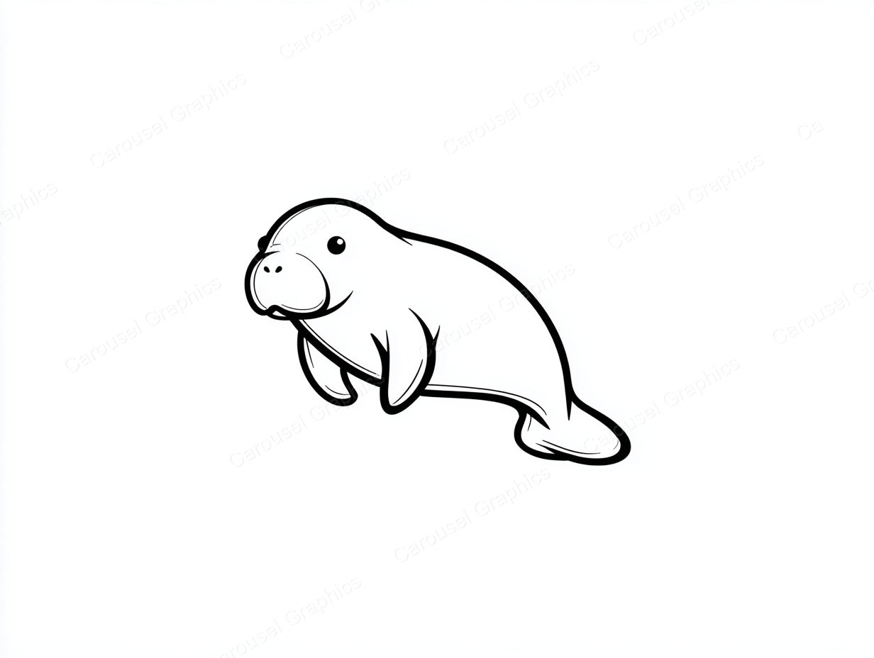Manatee Vector Graphic preview