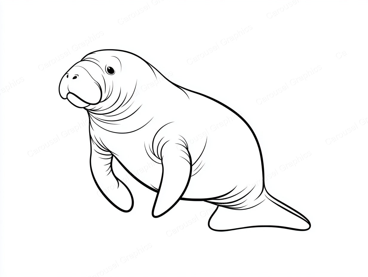 Manatee Vector Graphic preview
