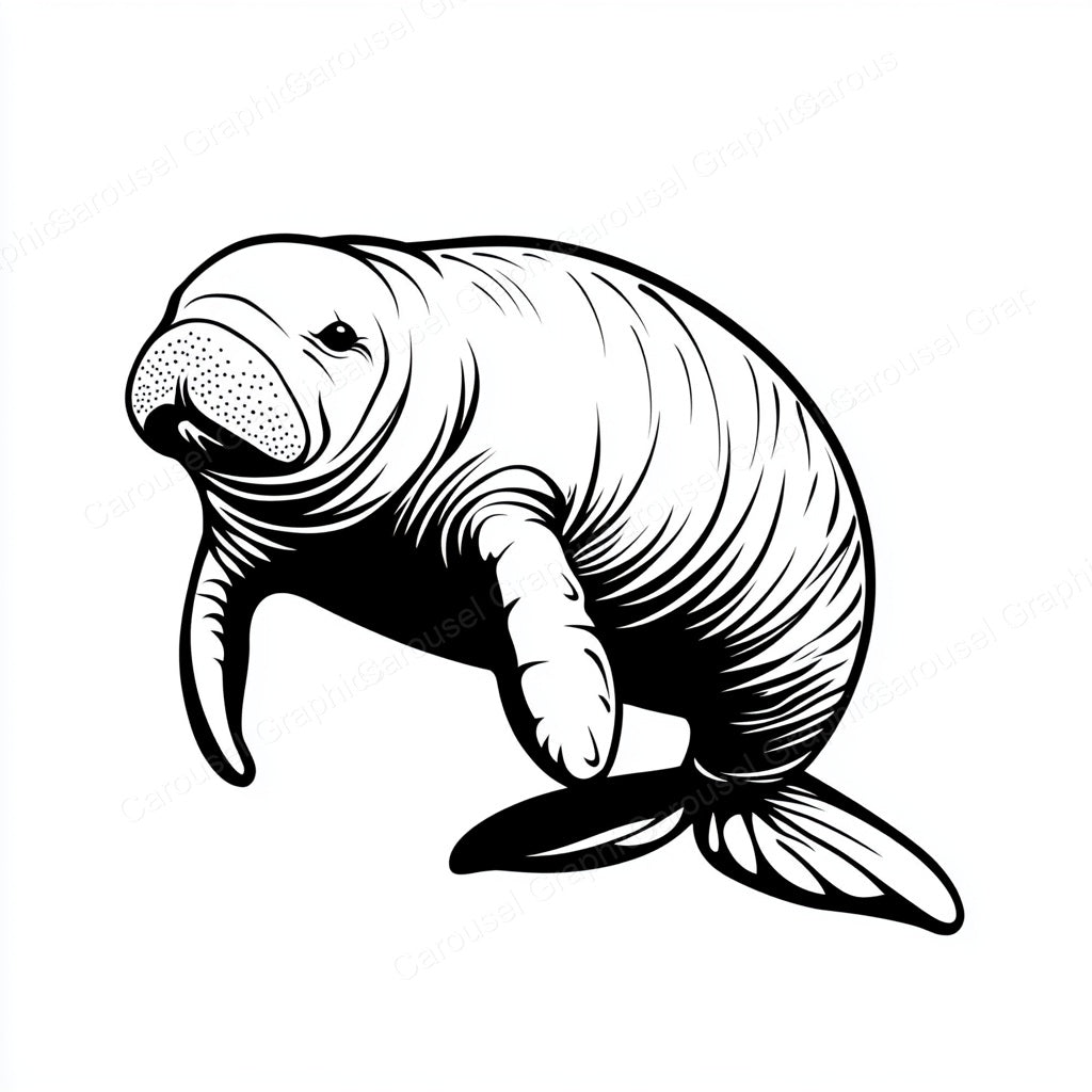 Manatee Vector Graphic preview
