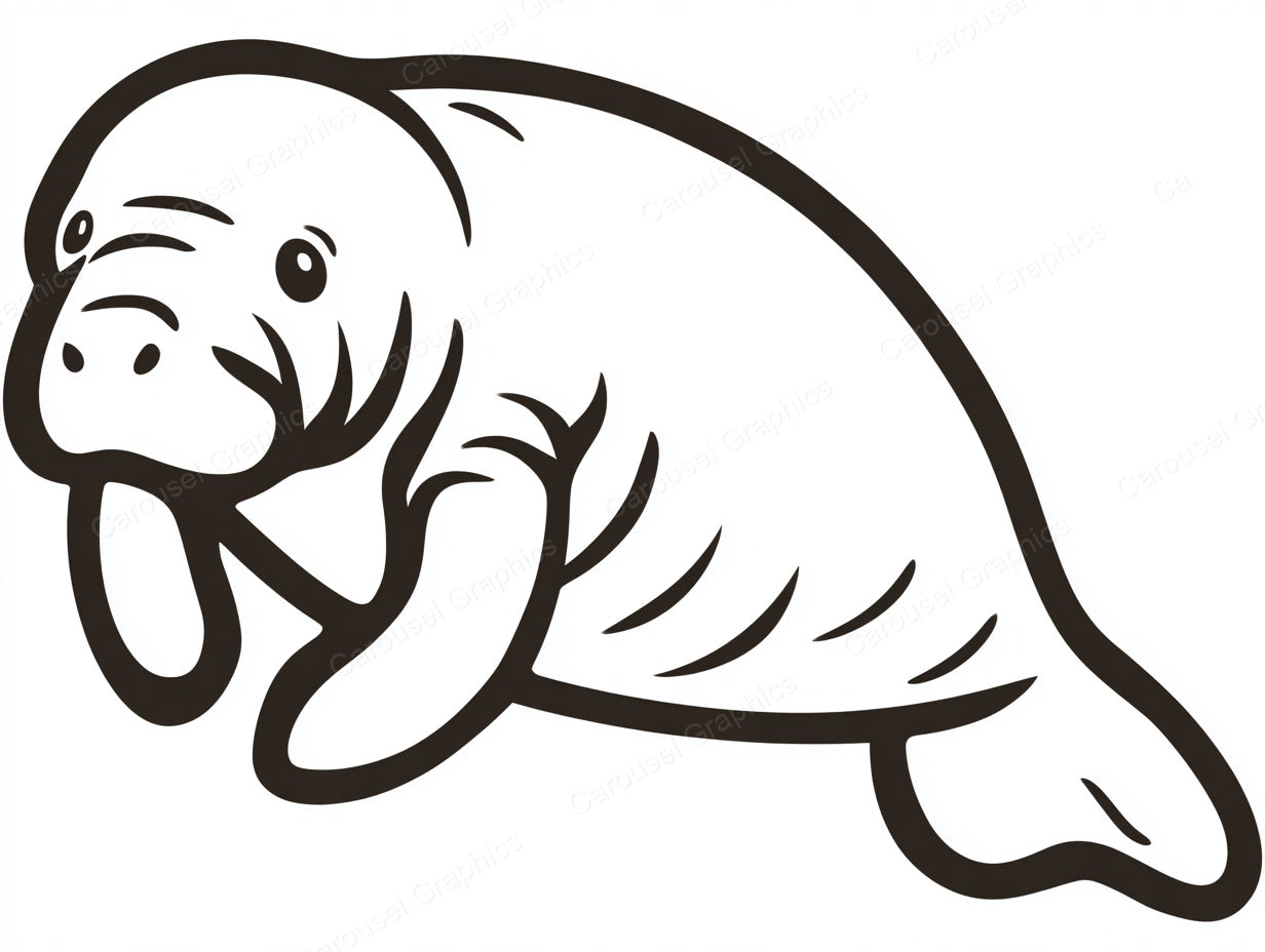 Manatee Vector Graphic preview