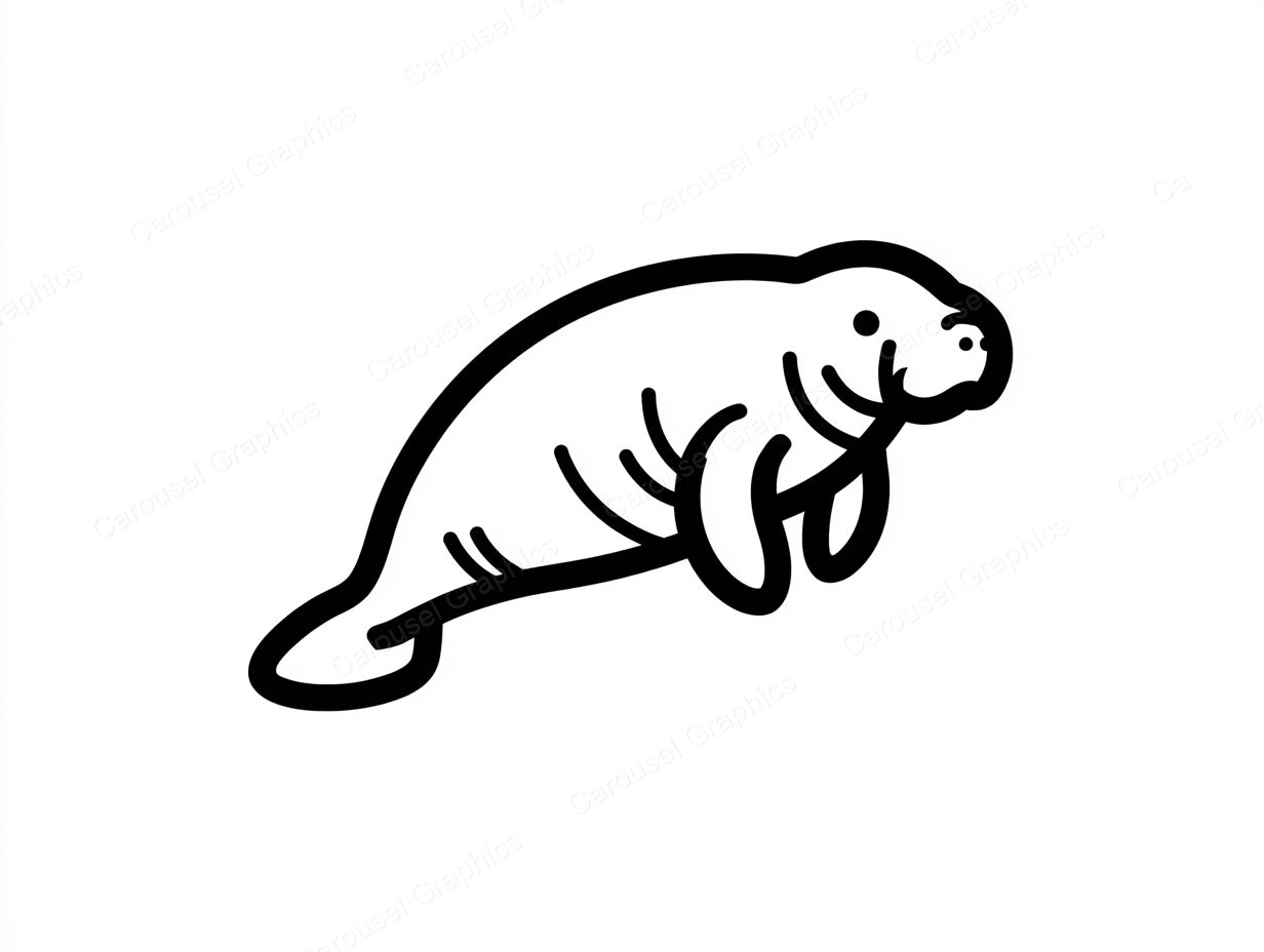 Manatee Vector Graphic preview