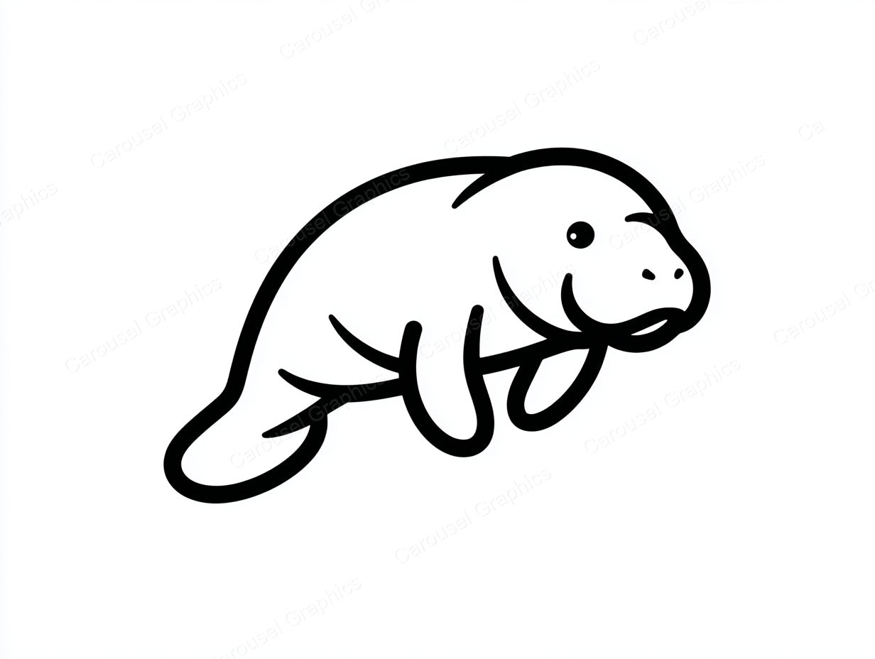 Manatee Vector Graphic preview
