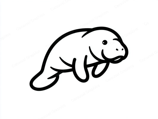 Manatee Vector Graphic preview