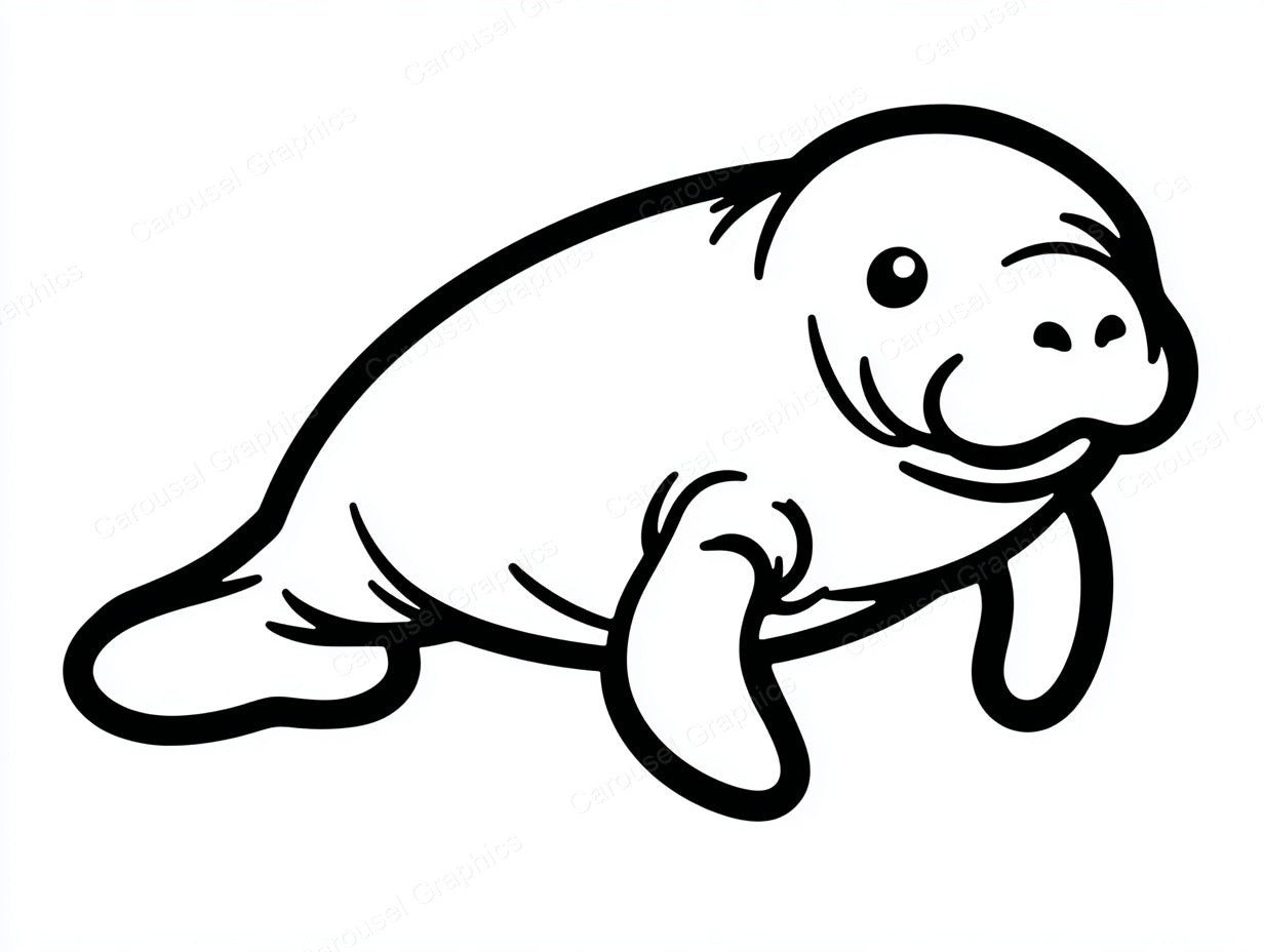 Manatee Vector Graphic preview