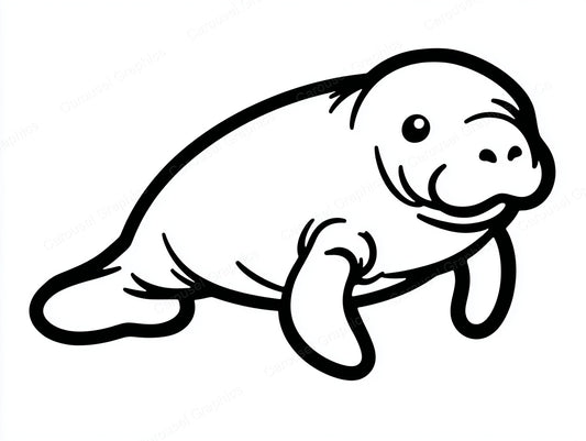 Manatee Vector Graphic preview