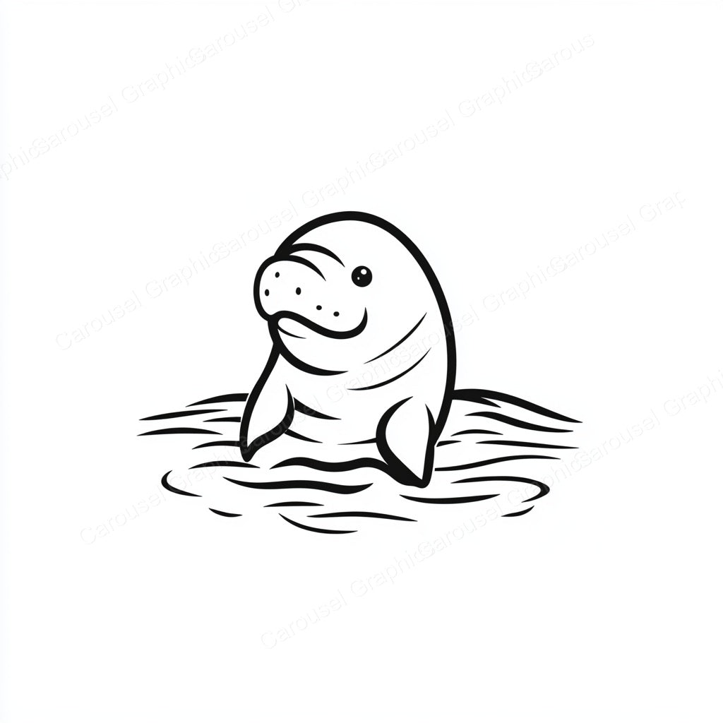 Manatee Vector Graphic preview