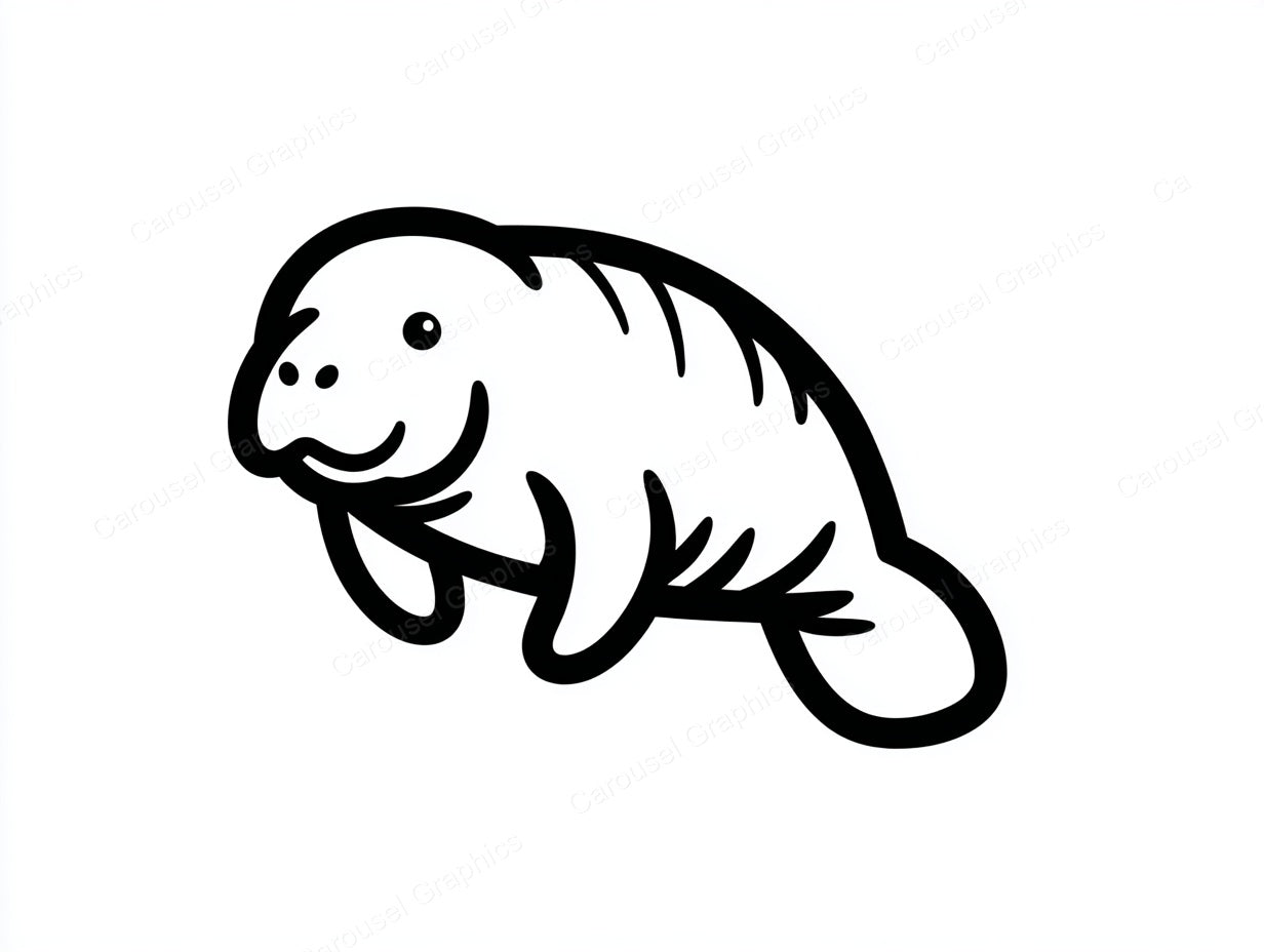 Manatee Vector Graphic preview