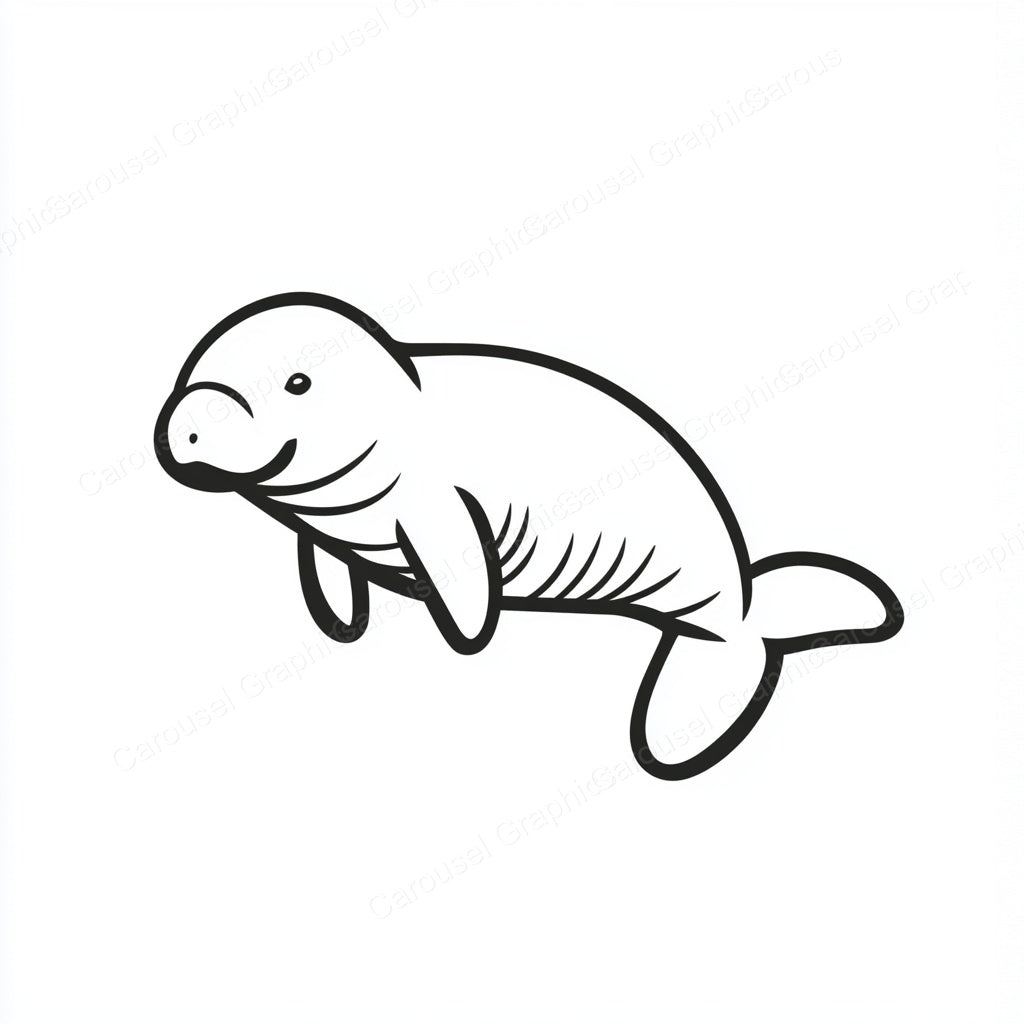 Manatee Vector Graphic preview