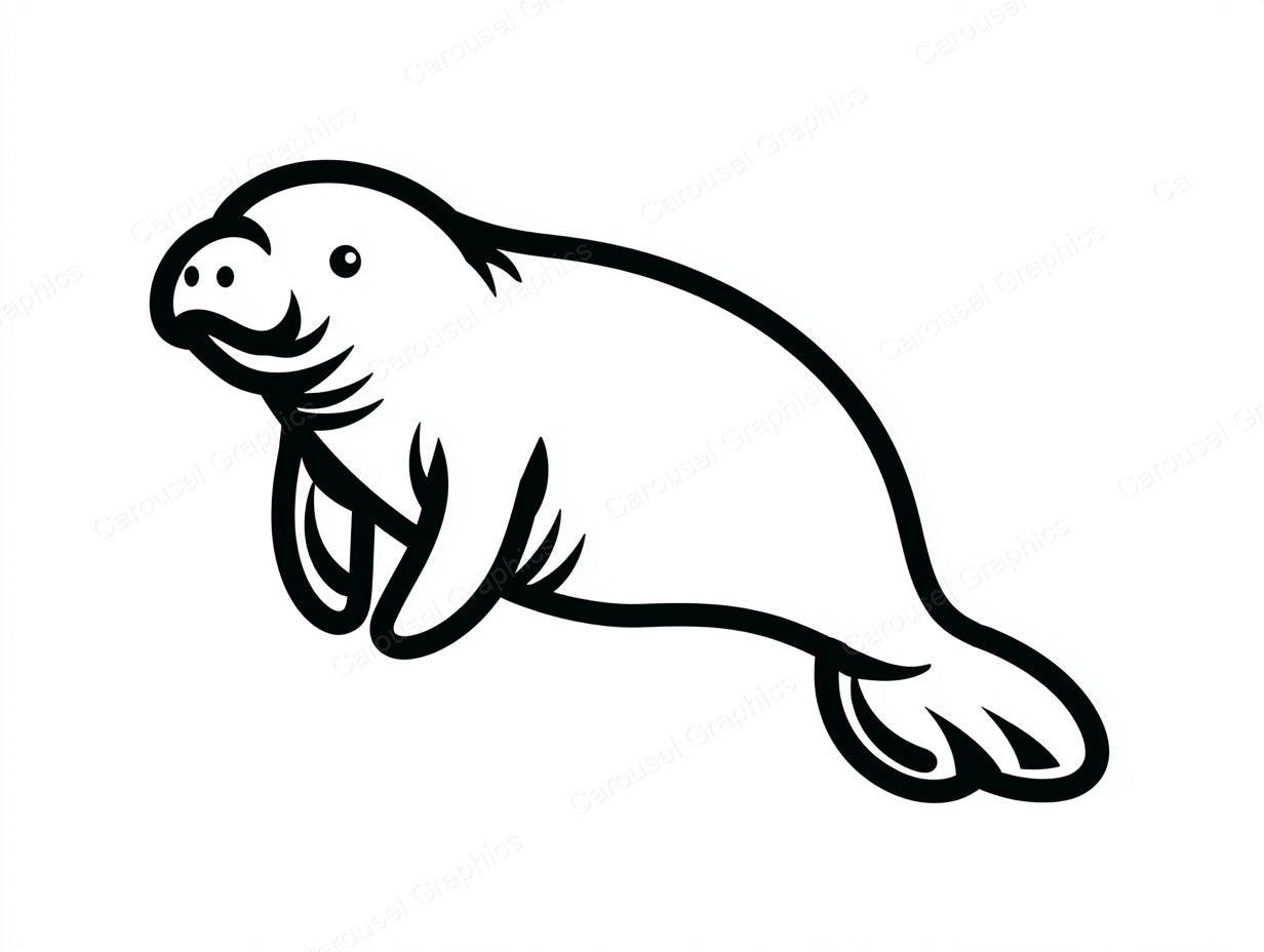 Manatee Vector Graphic preview
