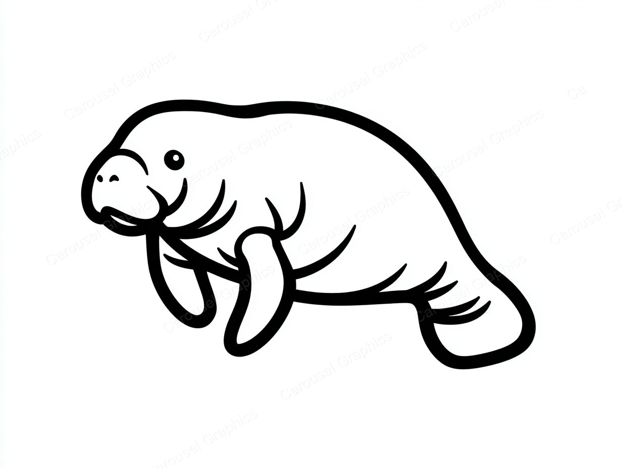 Manatee Vector Graphic preview