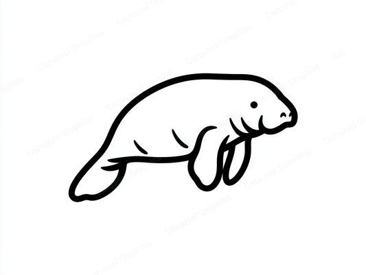 Manatee Vector Graphic preview
