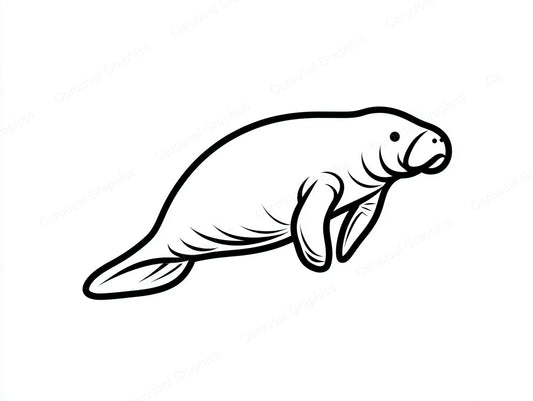 Manatee Vector Graphic preview