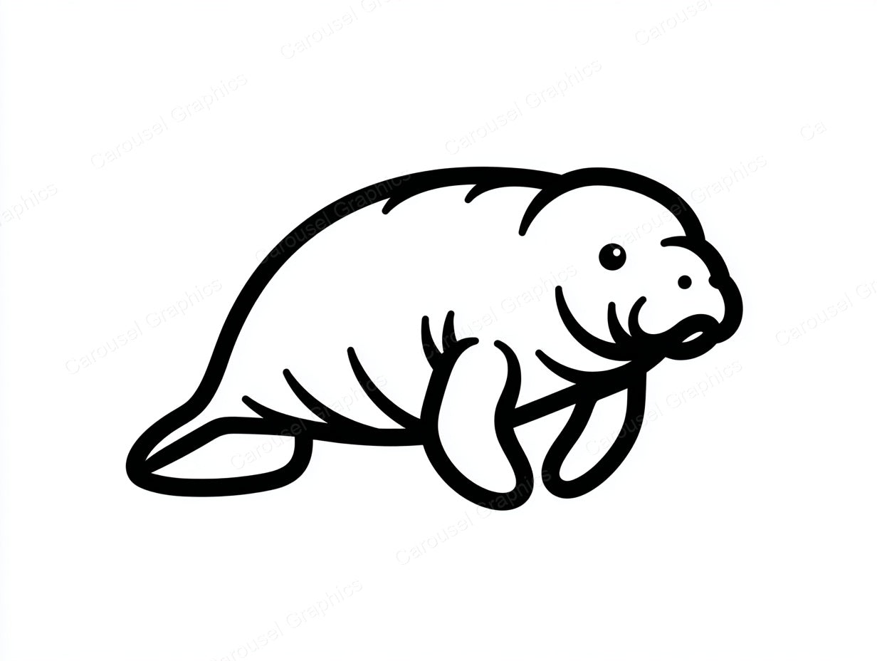 Manatee Vector Graphic preview