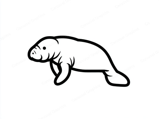 Manatee Vector Graphic preview