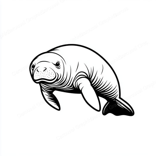 Manatee Vector Graphic preview