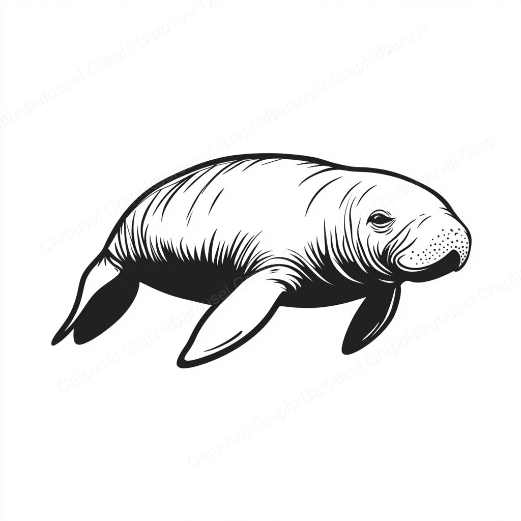 Manatee Vector Graphic preview