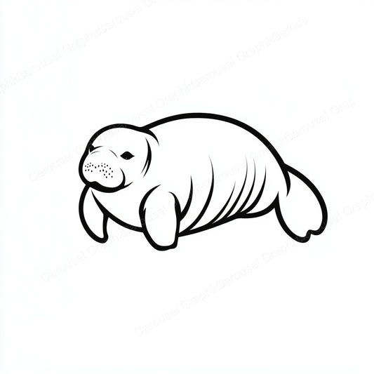 Manatee Vector Graphic preview